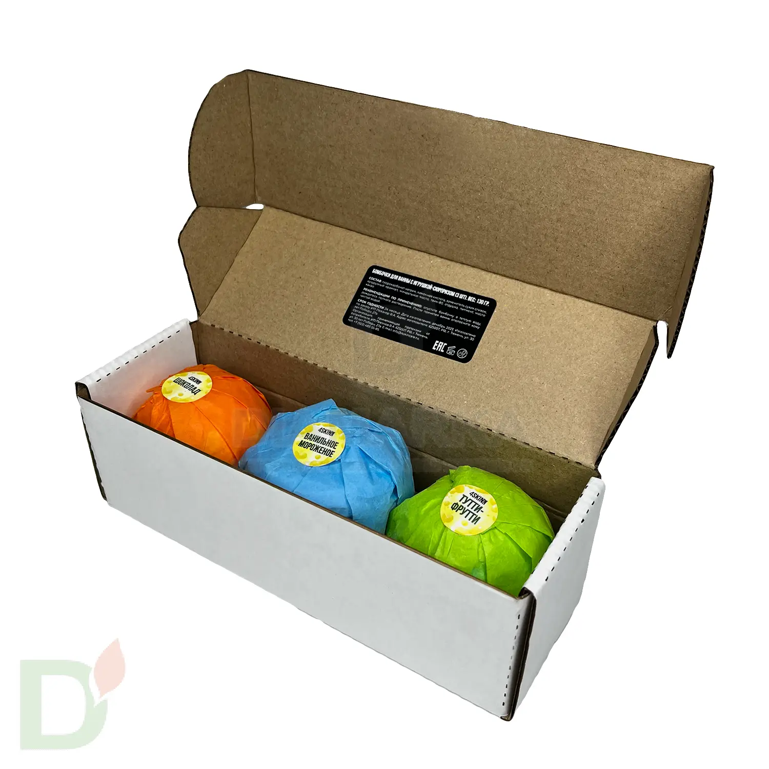 Бокс - Бомбочки для ванны детские (з шт в комплекте) в Омске