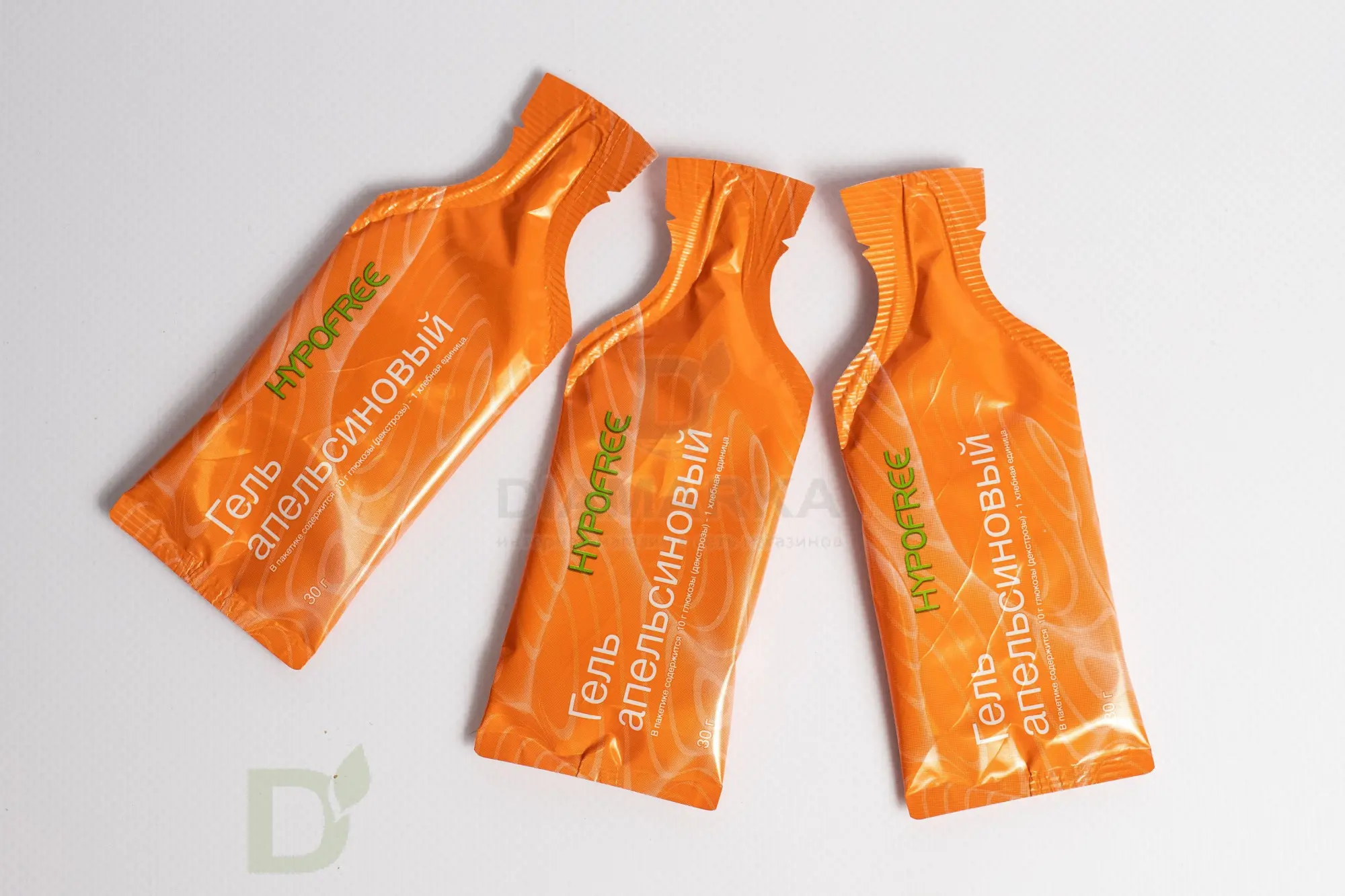 Гель HYPOFREE 1ХЕ Апельсин, мягкая упаковка, 10 саше по 30мл в Омске