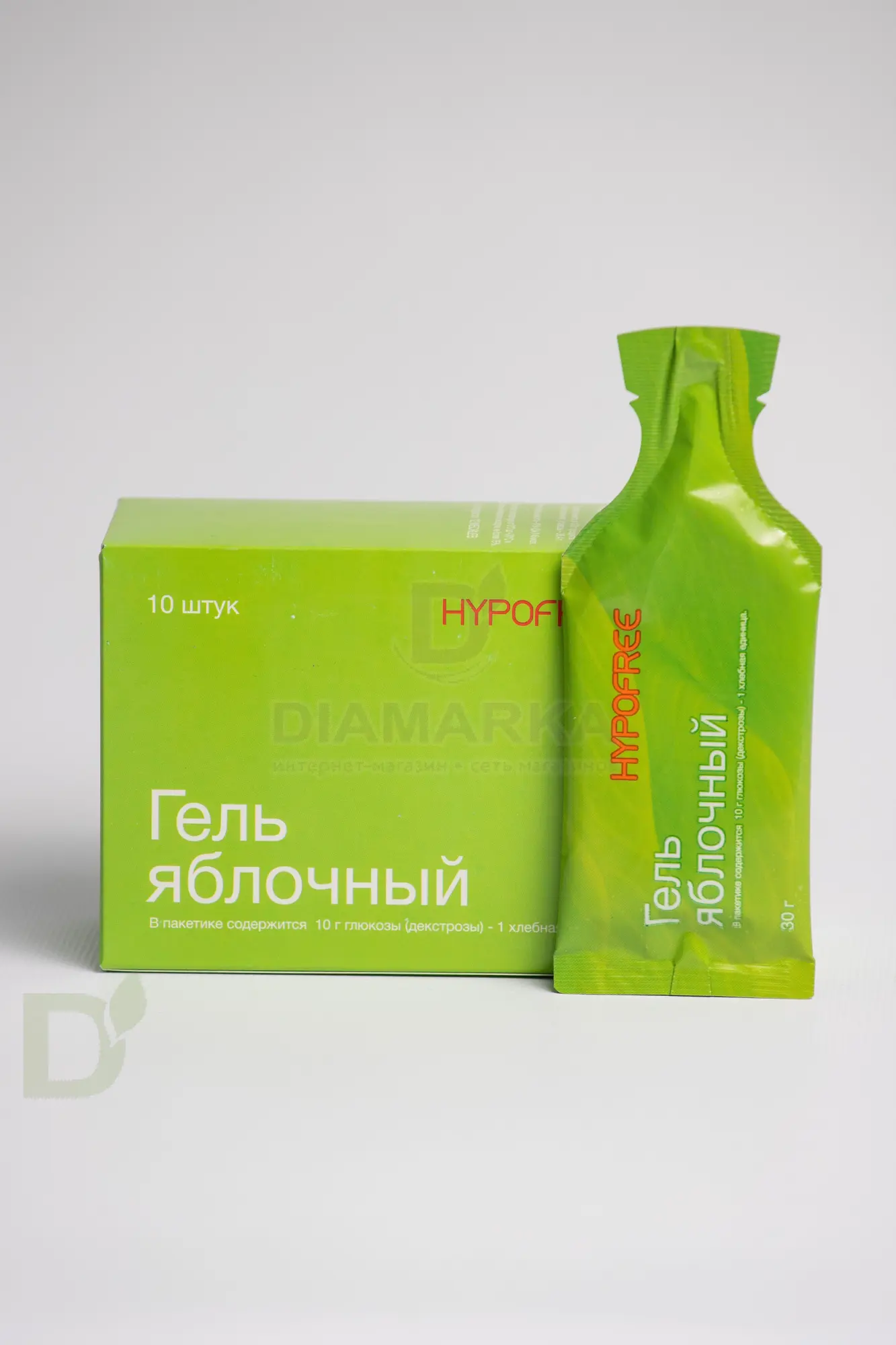 Гель HYPOFREE 1ХЕ Яблоко, мягкая упаковка, 30мл