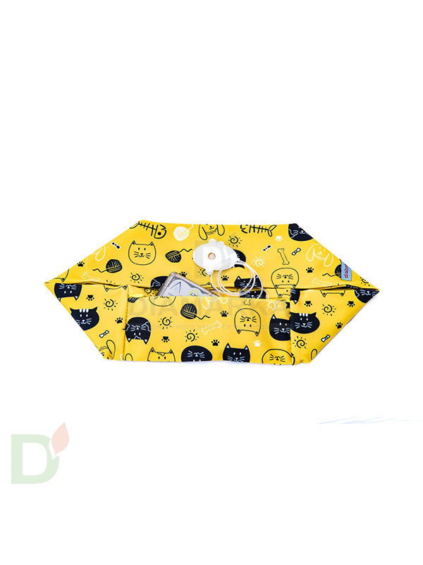 Пояс INSULA KIDS с ЗАМОЧКОМ для ношения помпы на талии Чёрный кот