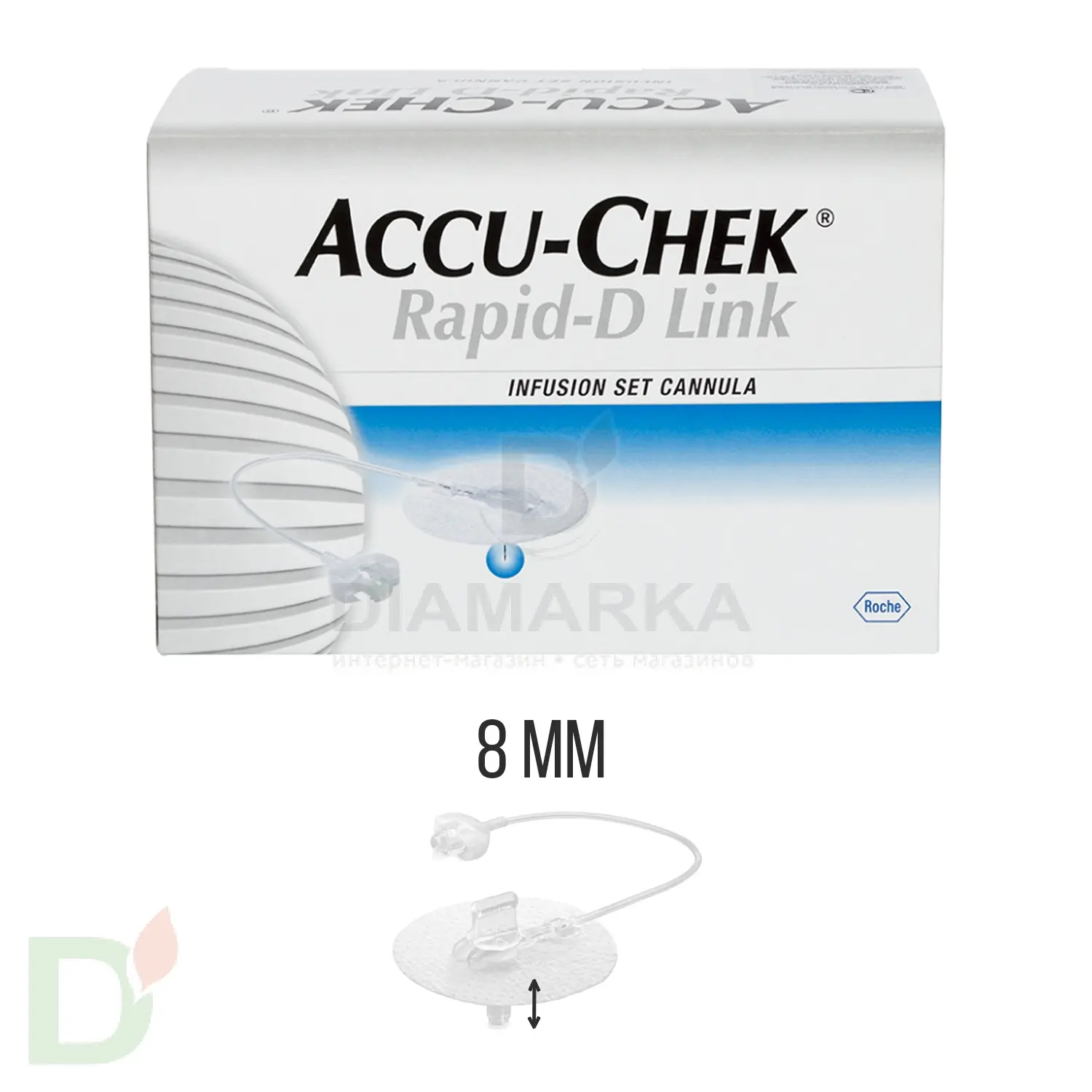 Акку-Чек Репид-Д Линк, игла 8 мм, 1 шт. в Омске