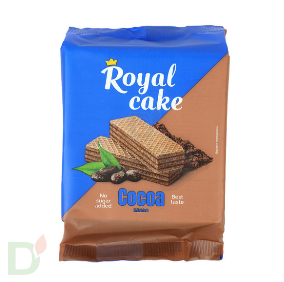 Вафли Royal cake со вкусом «КАКАО» без сахара, 120 г в Омске