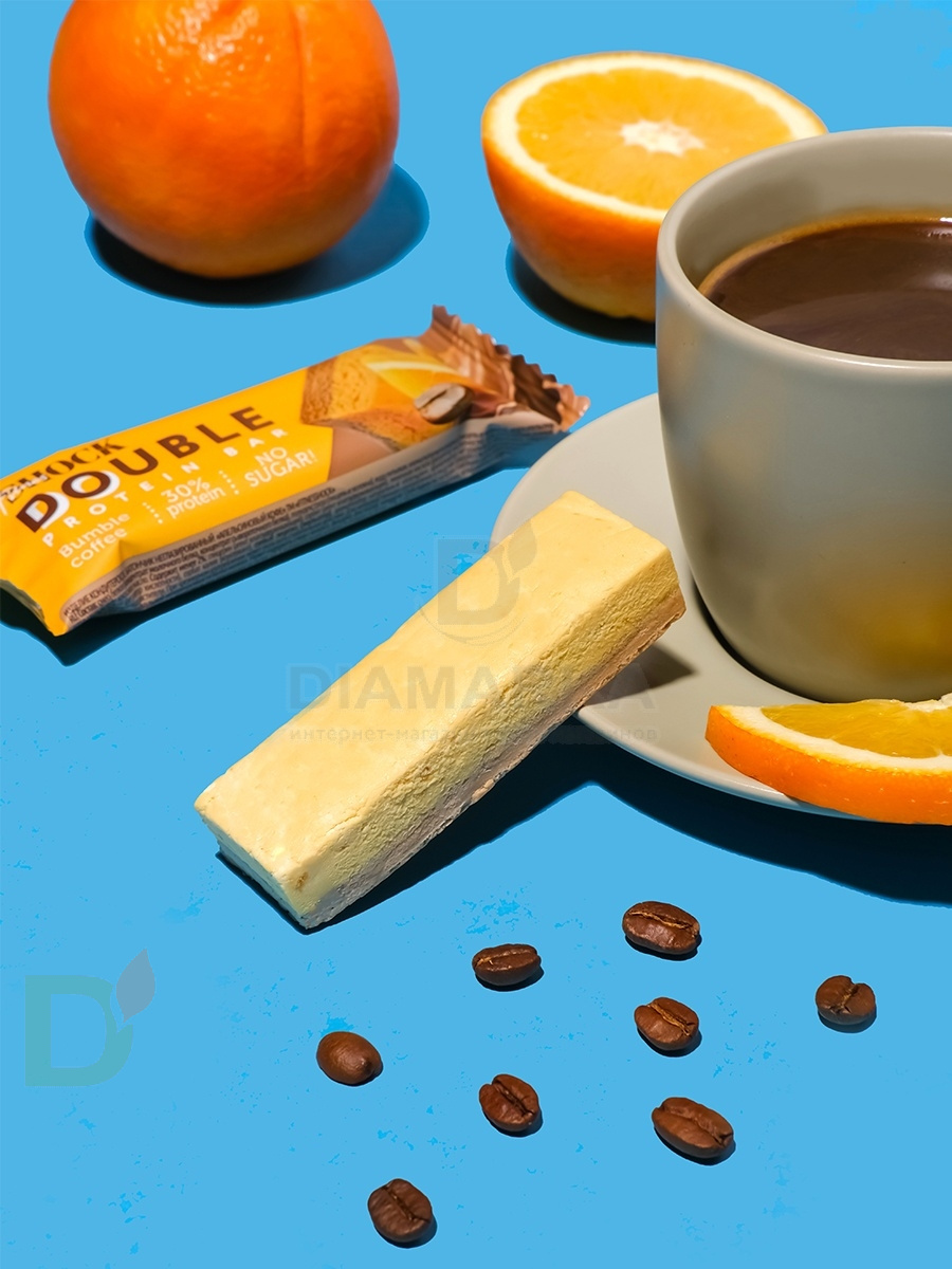 Батончик протеиновый FitnesShock Апельсиновый кофе 40гр. в Омске