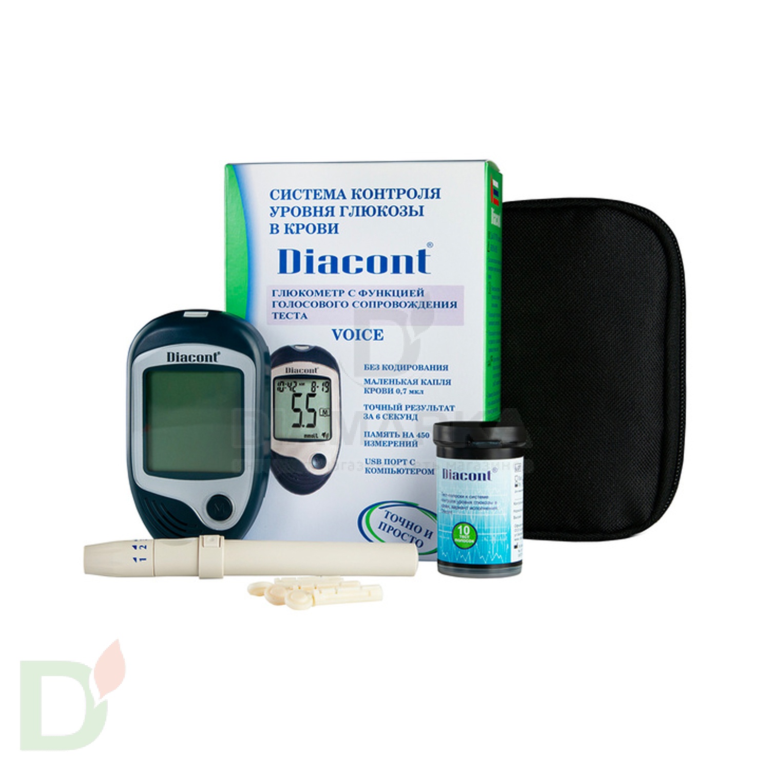 Глюкометр говорящий Diacont Voice в Омске