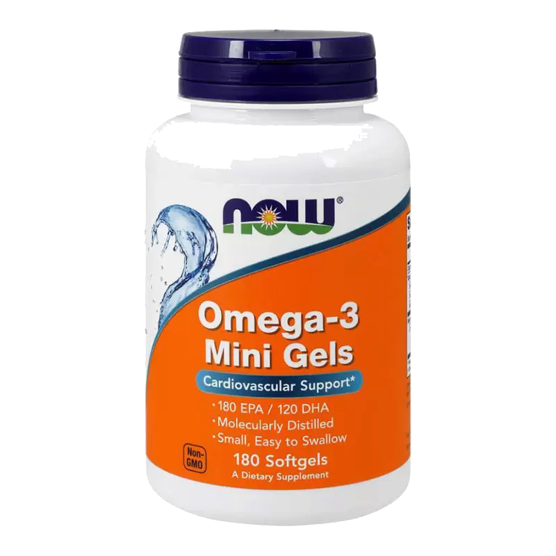 Витамины NOW Омега-3, дополнительный источник ПНЖК, 180EPA/120DHA, 180 шт в Омске