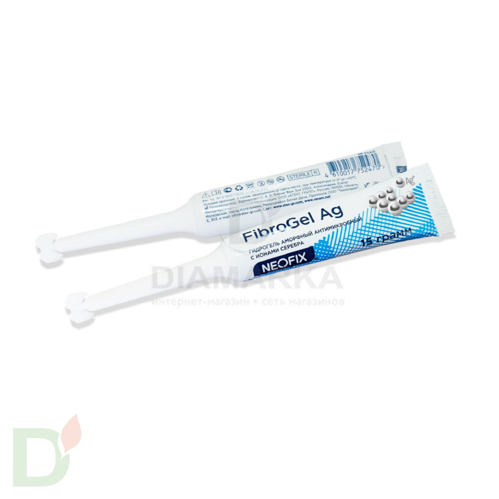 Гидрогель антимикробный NEOFIX FibroGel Fg с ионами серебра 15г в Омске