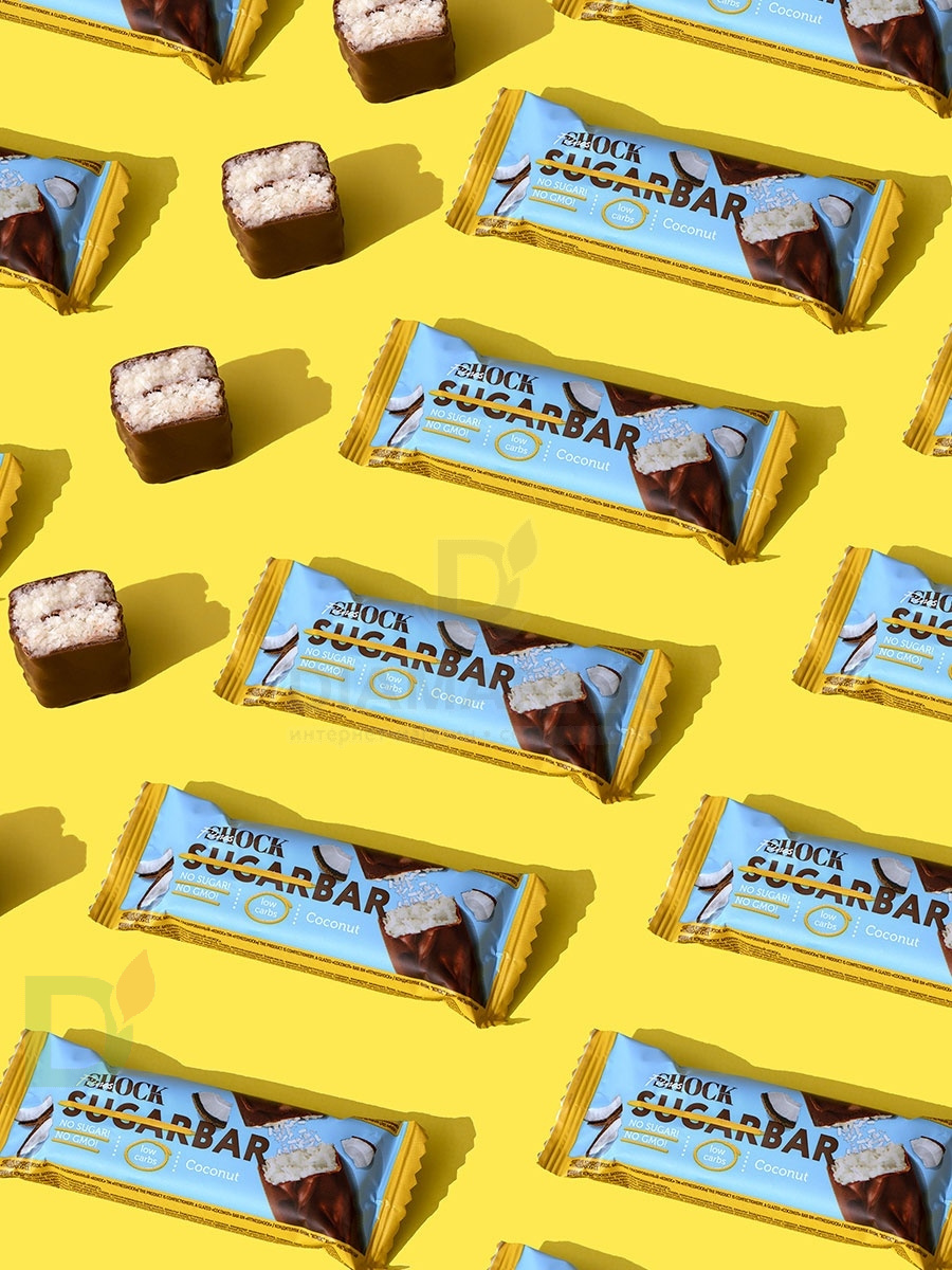 Батончик протеиновый FitnesShock Кокос 50гр. в Омске