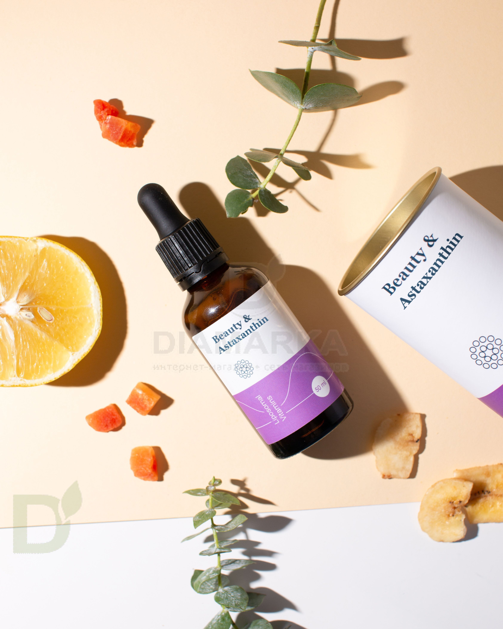 Витамины Liposomal Vitamins Astaxanthin/Астаксантин 50мл флакон в Омске