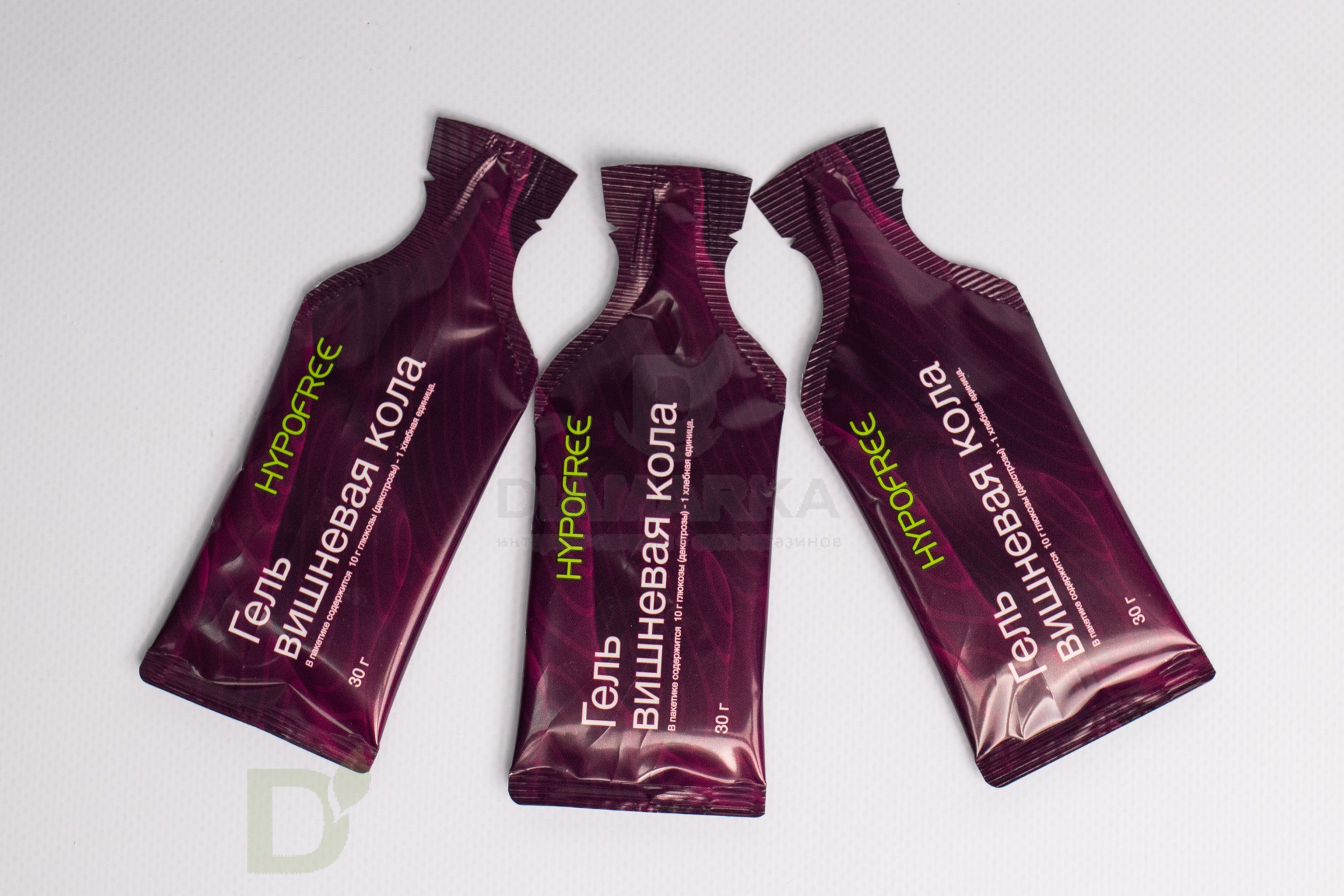 Гель HYPOFREE DIAMARKA 1ХЕ Вишневая Кола, мягкая упаковка, 10 саше по 30мл в Омске