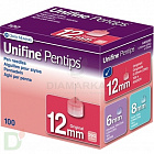 Иглы Юнифайн (Unifine Pentips) 29G 12 мм, 100 штук, для шприц-ручек