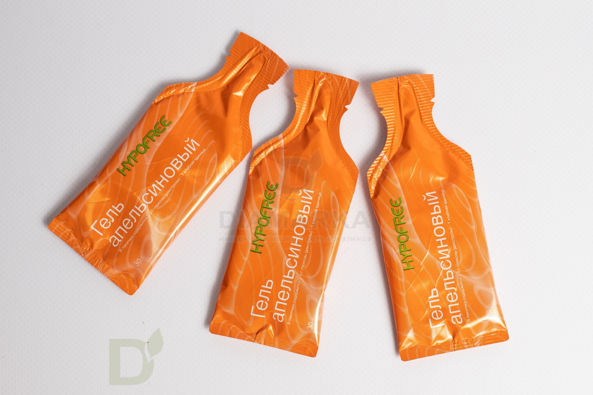 Гель HYPOFREE 1ХЕ Апельсин, мягкая упаковка, 10 саше по 30мл в Омске