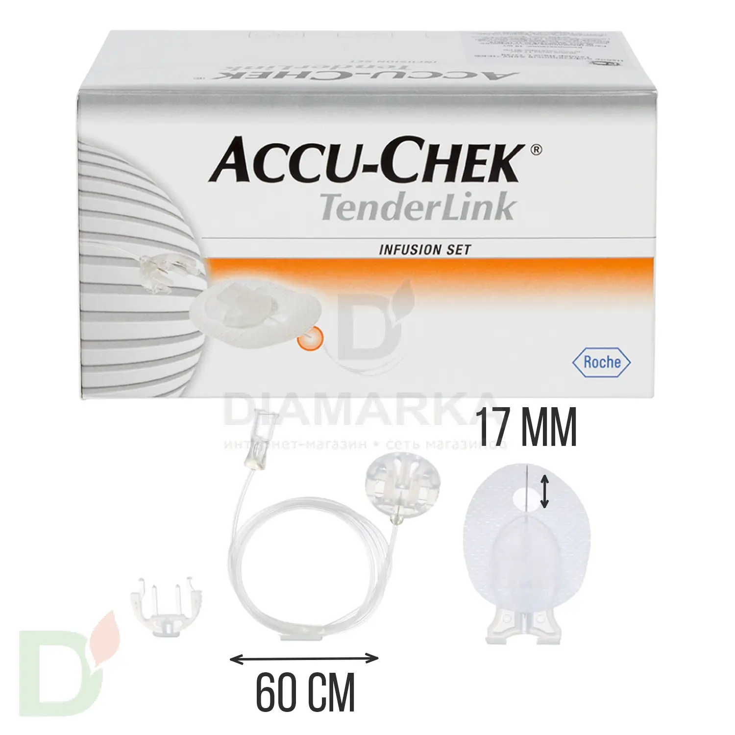 Акку-Чек ТендерЛинк 17/60, инфузионный набор, 1 шт. в Омске