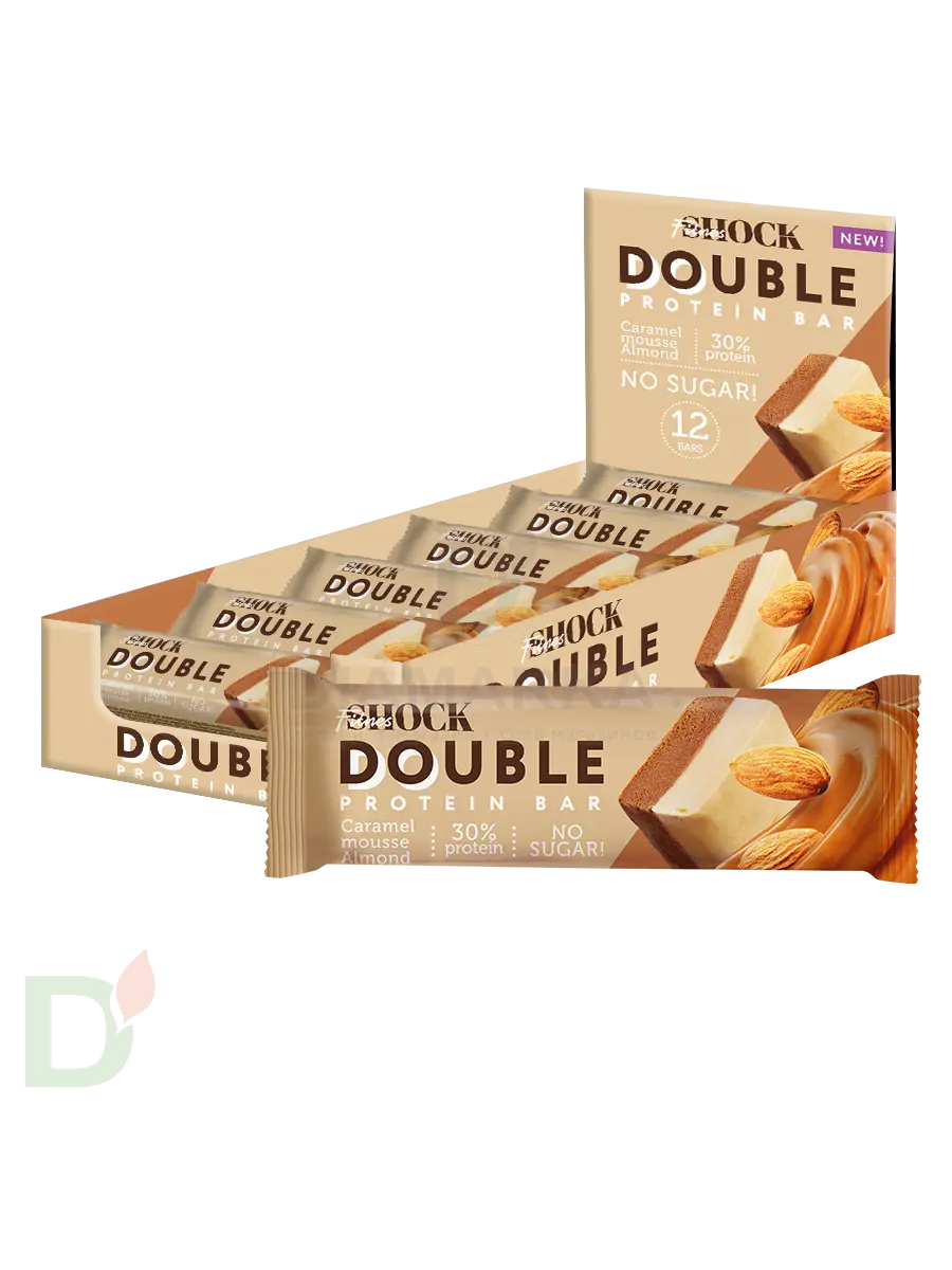 Батончик протеиновый FitnesShock Карамельный мусс с миндалем 40гр. в Омске