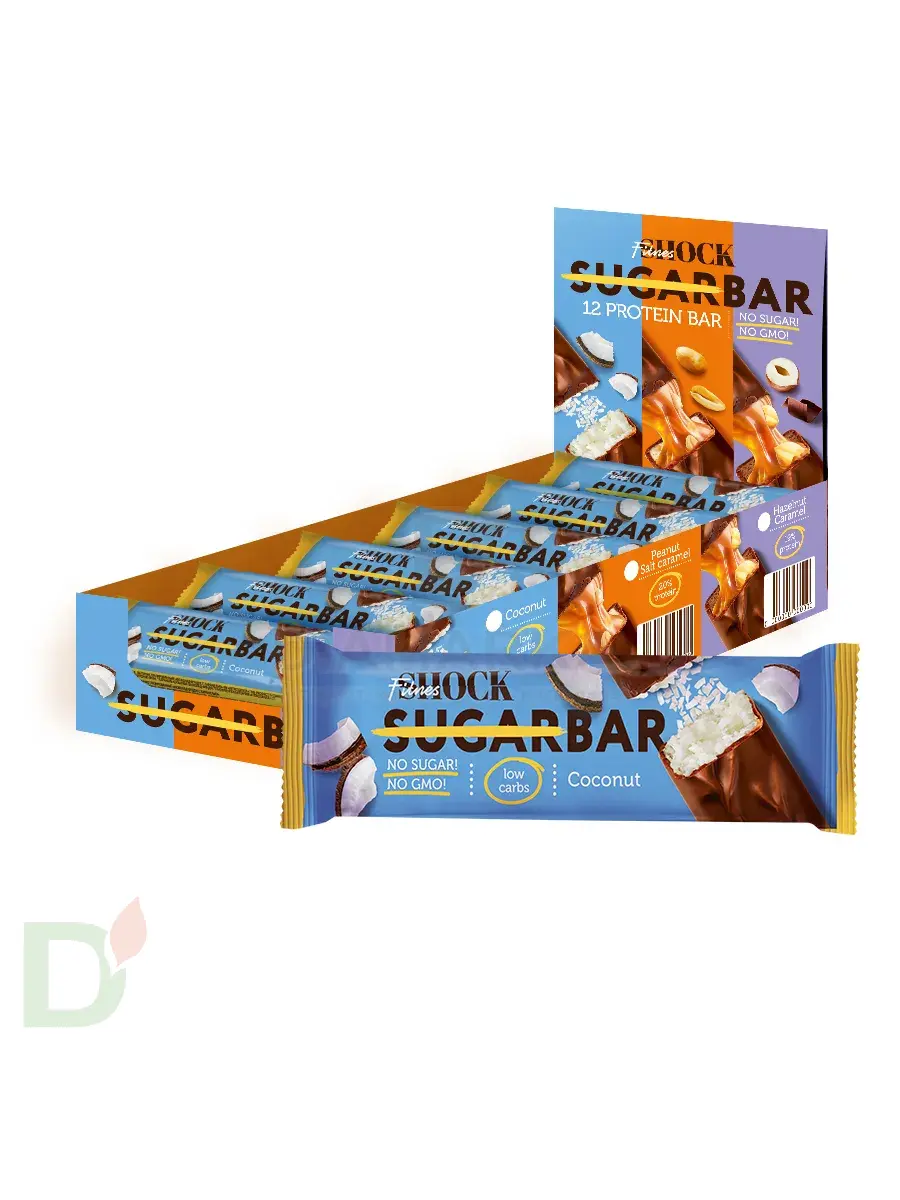 Батончик протеиновый FitnesShock Кокос 50гр. в Омске