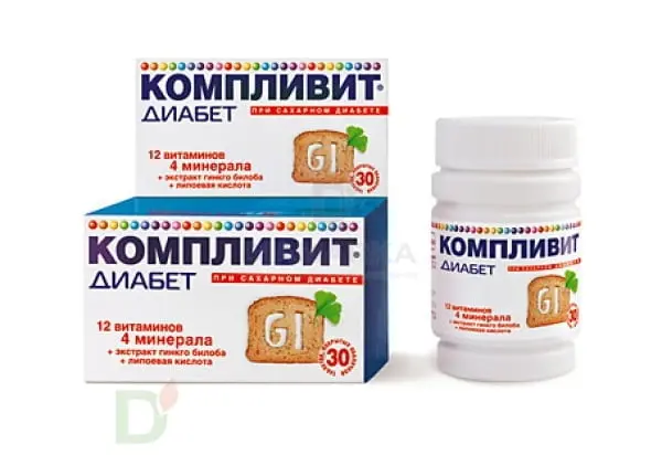 Витамины Компливит® Диабет, 30 табл. в Омске