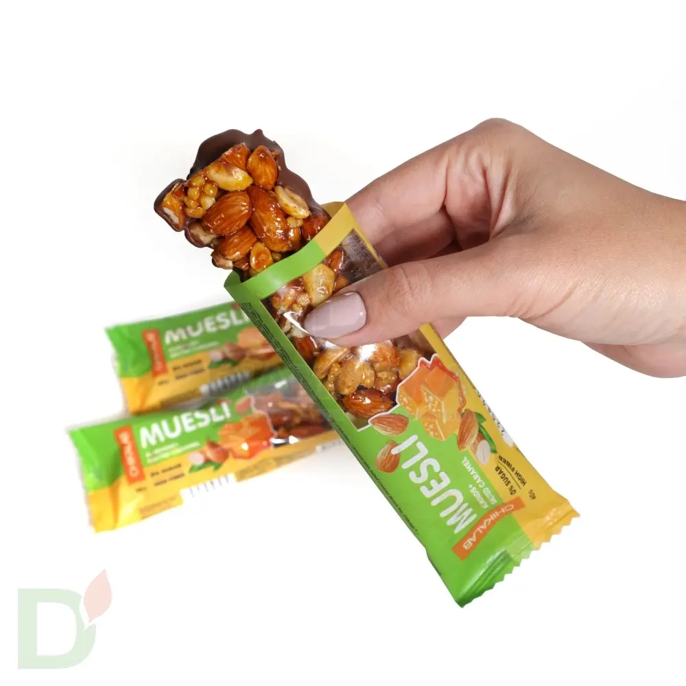 Батончик мюсли CHIKALAB миндальный с соленой карамелью 40 гр. в Омске