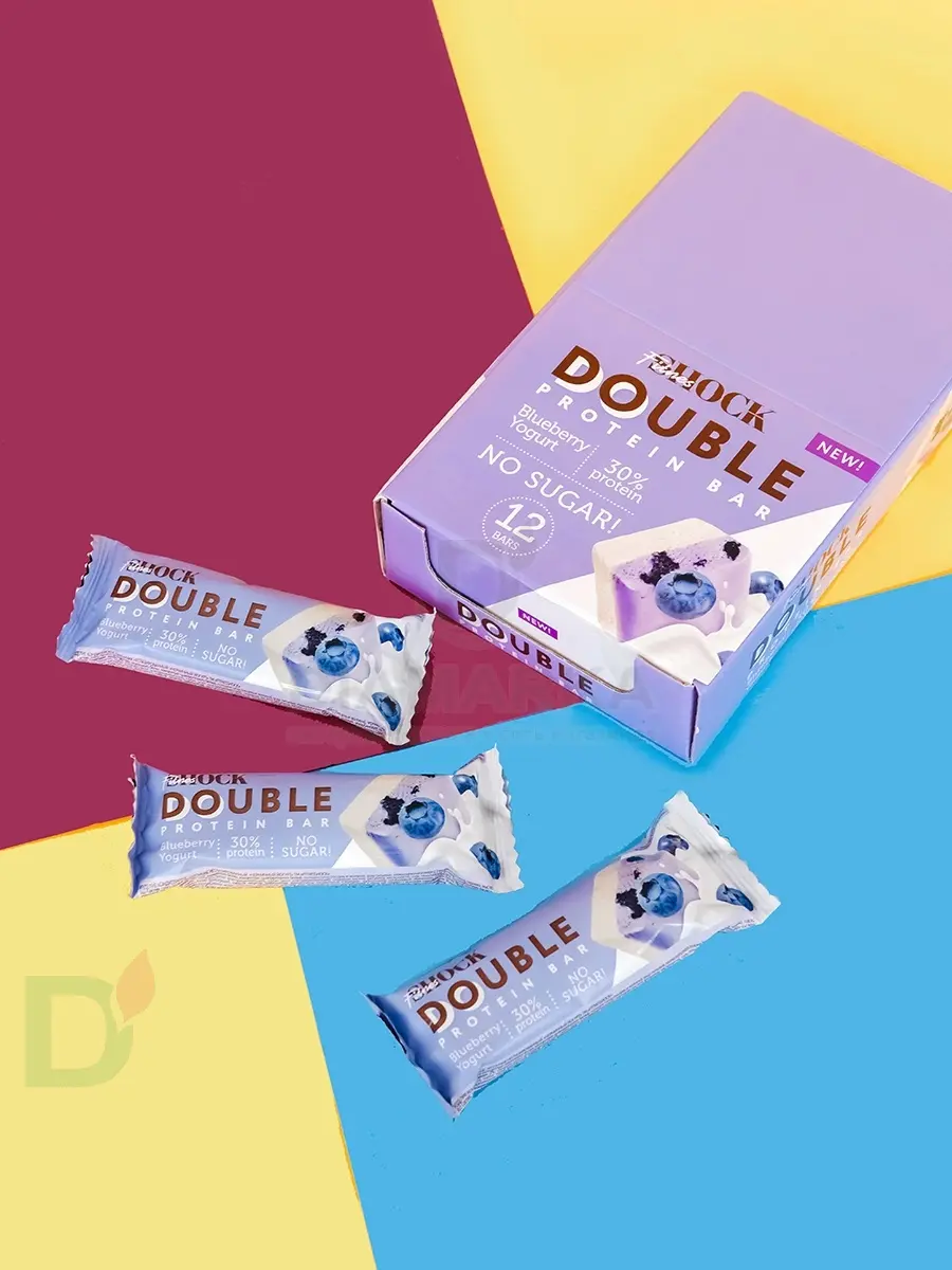 Батончик протеиновый FitnesShock Черничный йогурт 40гр. в Омске