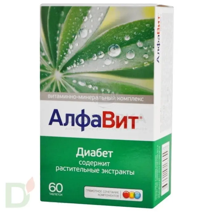 Витамины АлфаВит Диабет, 60 табл. в Омске
